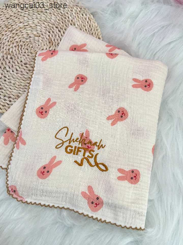 Blankets Swaddling Customized Embroidered Name Muslin Blanket Baby Cotton Baby Blanket Baby Products Blanket For Newborns Baby Swaddling Blanket L2409