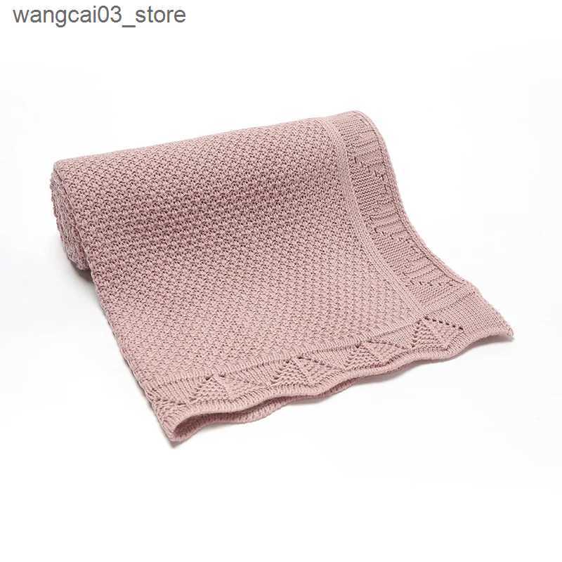 Blankets Swaddling Baby Blankets Knitted Newborn Swaddle Wrap Crib Quilt Super Soft Toddler Infantil Stroller Sofa Bedding Sleeping Covers 100*80cm L2