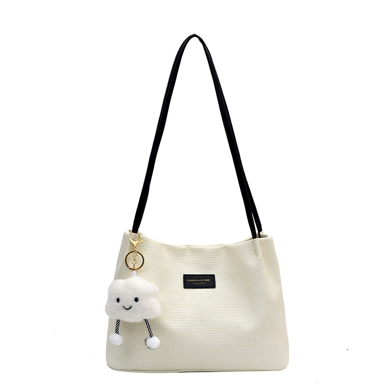 Women's Large Capacity Leisure Sense New Simple Fashion Shoulder Commuter Bag Texture