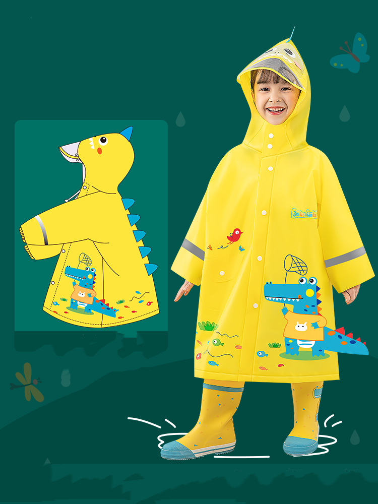 Creative cartoon children's raincoat, inspiring children's unlimited imagination