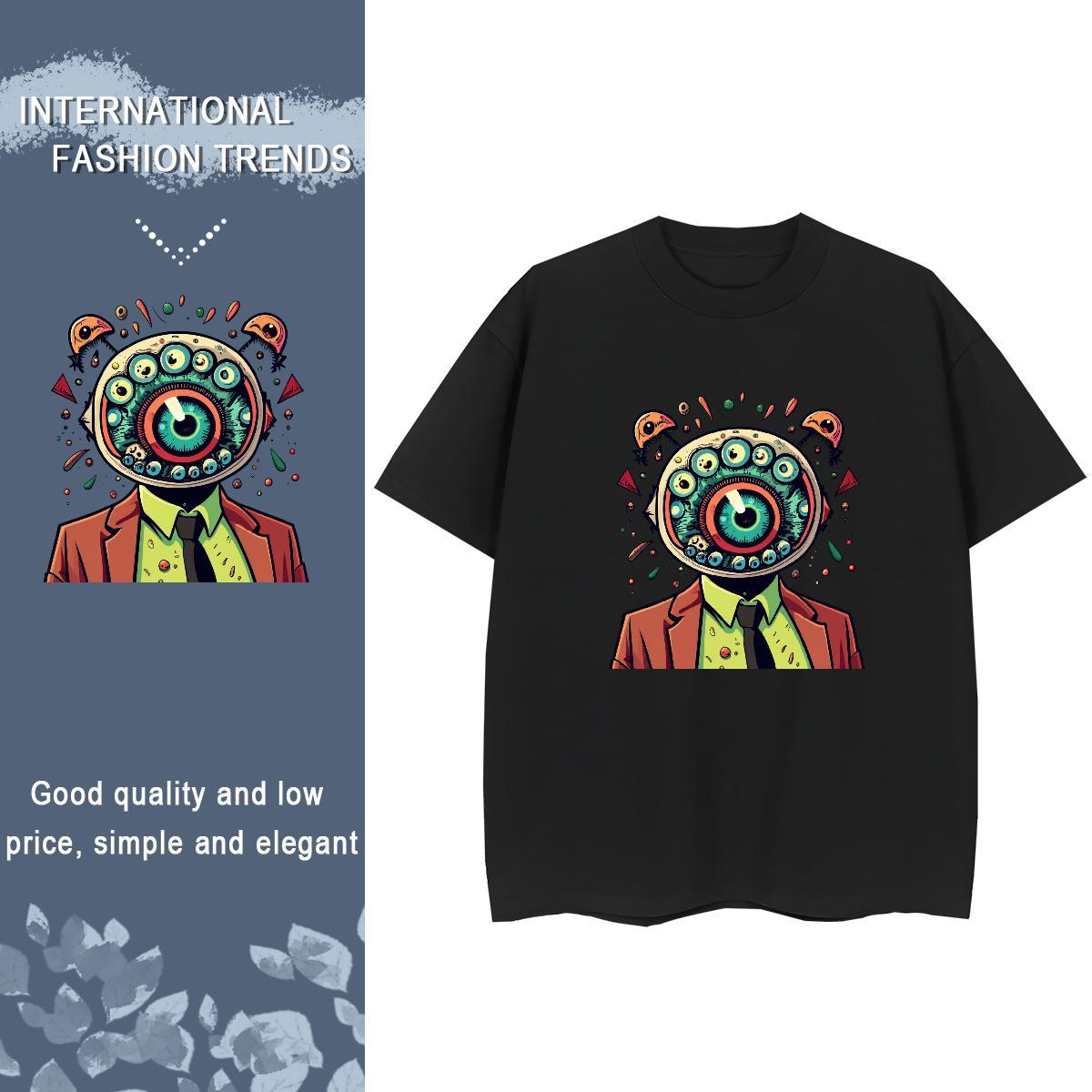 New Women T Shirts 230g 100% Cotton Breathable Crew Neck Street skull Couples T Shirts Lady Plus Size Custom Tees Shirts