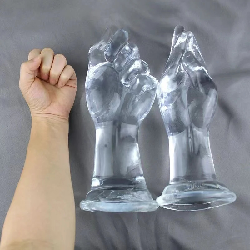 Transparent Palm Anal Plug Dildo Arm Shape Buttocks Soft Fist Buttocks G-Spot Stimulation Anal Expansion Sex Toy 241010