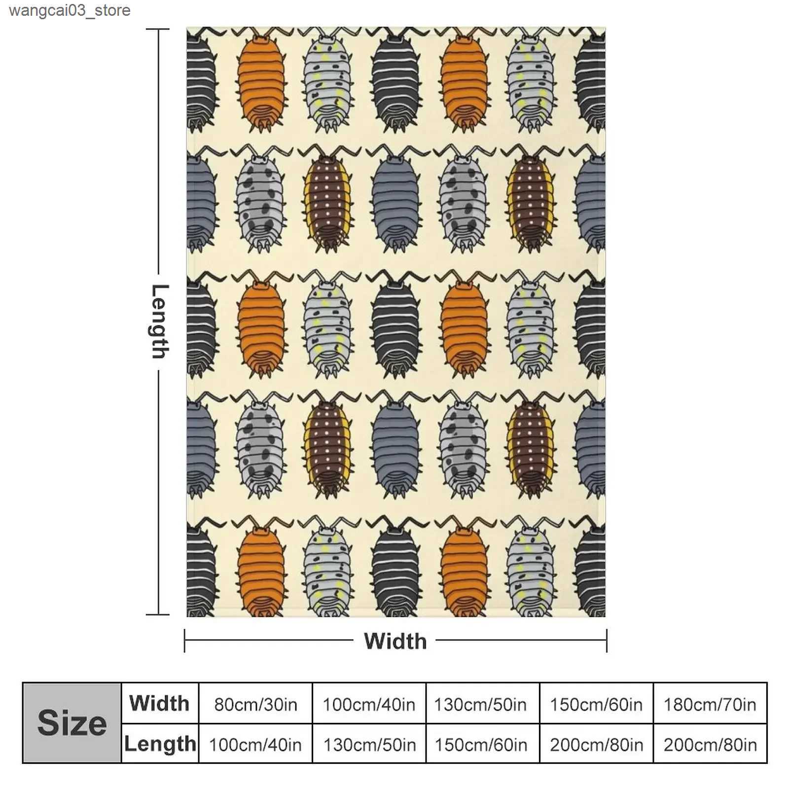 Blankets Swaddling Isopods Throw Blanket for winter Luxury Thicken Blankets L240910