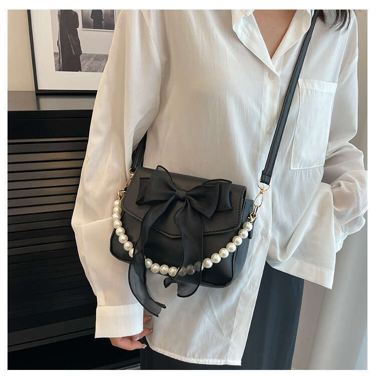 2024 new summer high-end sense niche design single shoulder crossbody fashion versatile bow underarm bag