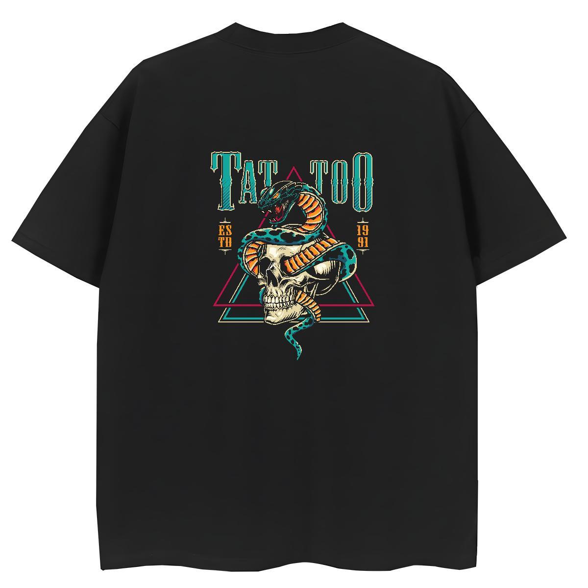 New T Shirts Women 100% Cotton 230g Crew Neck Casual skull Tshirt for Man Woman Unisex Oversized L-4XL Clothes Shirt