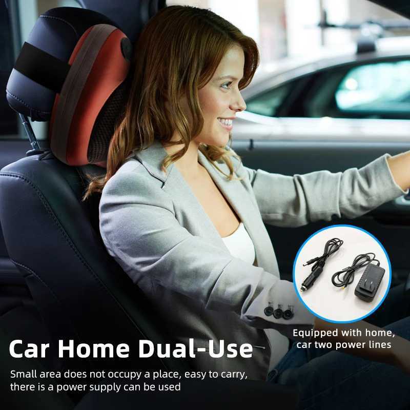 Electric neck massage pillow shoulder neck and back relaxation heating knee infrared physical therapy acupressure massage W240819