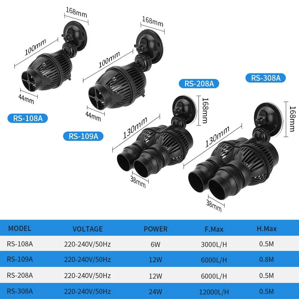Wave Maker Wavemaker Water Pump for Submersible Aerobic Pump Aquarium Fish Tank Water Circulation Pump Flow Surf 220-240V