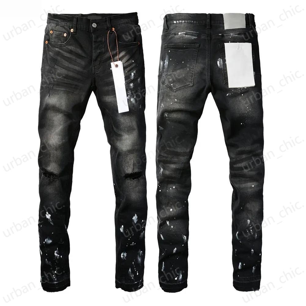 Designer Biker Slim Fit Motorcycle Bikers Denim For Mens rinsing make old Hip hop womens street Fashion Mans Black Pants Jeans Womens
