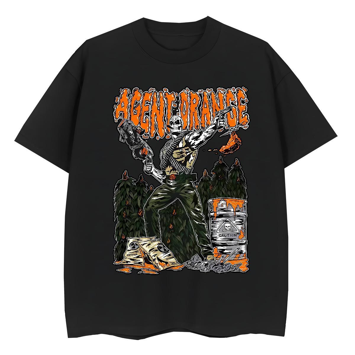 2024 Designer T-Shirts 230g Cotton Breathable Street skull Tshirt for Man Woman Nice Custom Printed Tops Shirt