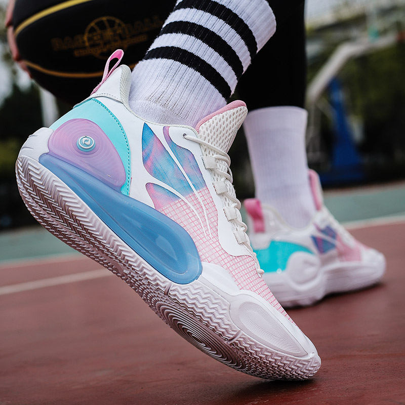 New men's actual combat shock-absorbing rebound actual combat basketball shoes Blitz 9 breathable fashion couple street shoes