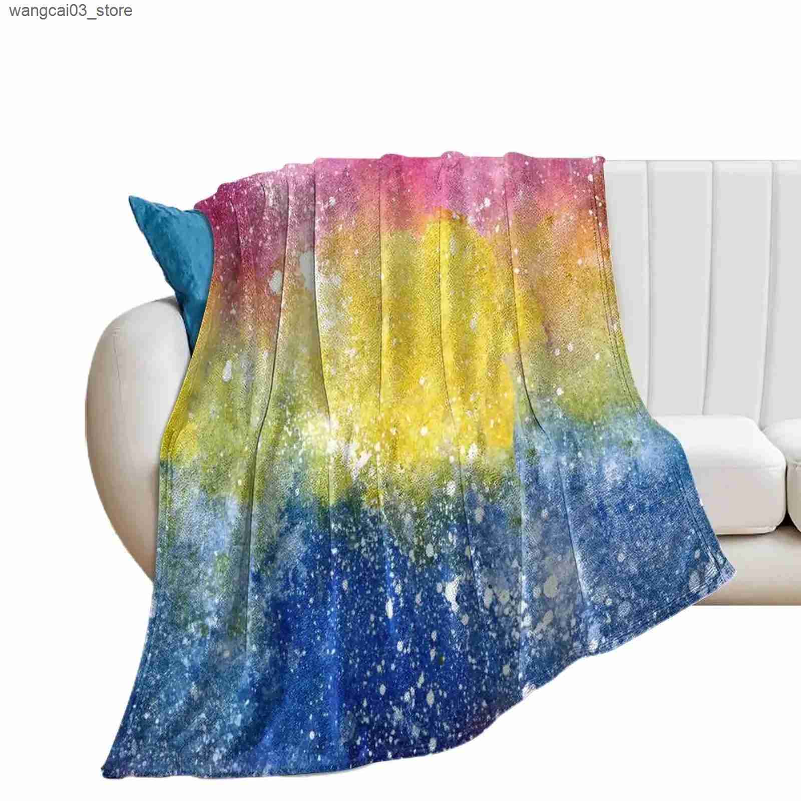 Blankets Swaddling PanPride Galaxy Throw Blanket Bed covers Designers heavy to sleep Blankets L240910