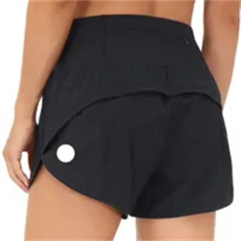 top women yoga Short Speed Up High-Rise Lined Short Waist Sports Shorts Women's Set Quick Drying Loose Running Clothes Back Zipper Pocket Fitness Yoga