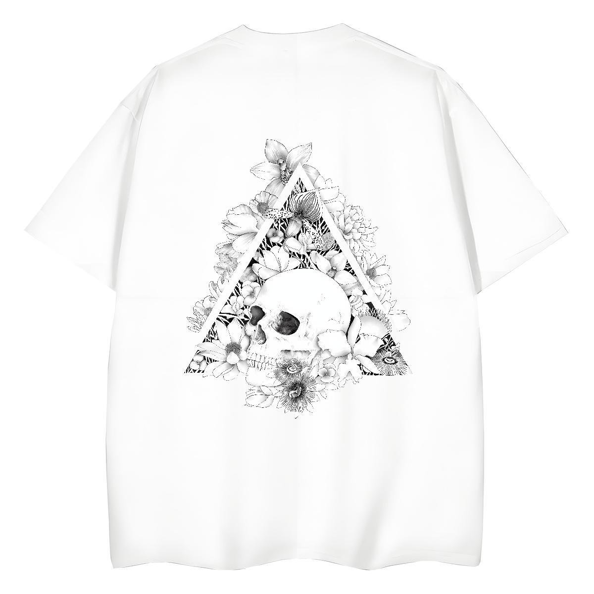 Custom T Shirt For Woman 100% Cotton 230g Breathable Crew Neck Home Outdoor eye of the devil Couples T Shirts Wholesale Custom Print Plus Size Tees