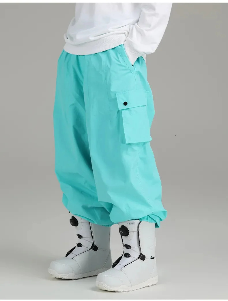 SEARIPE 2024 Ski Pants Mens and Womens Oversize Winter Snowboarding Skiing pants Youth Ski gear Waterproof Warm Ski trousers 241010