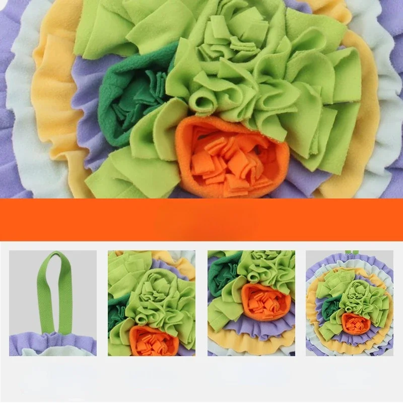 Pet Foraging Mat Multicolor Stitching Soft Dog Cat Sniffing Supplies For Home Small pets rabbits guinea pigs chinchillas birds