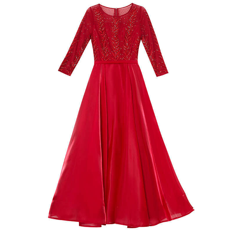 Formal Occasion 2024 Autumn New Embroidered Three Dimensional Cutting Long Dress Skirt