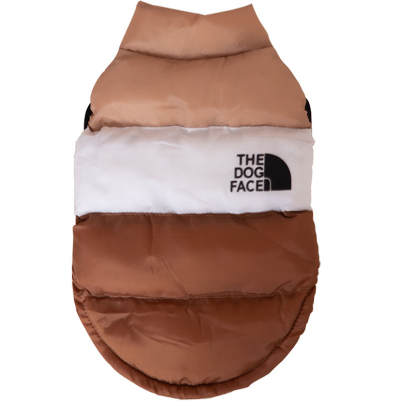 Dog Vest with Integrated Cotton Tower Designer Dog Apparel The Dog Face Waterproof Coats, Dog Winter Clothes for Small Medium Dogs, Dog Snow Jacket fo