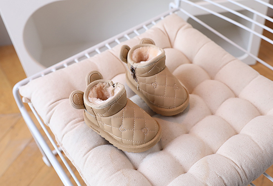 Baby Girls Boys Cute Rabbit Cartoon Snow Boots Children Thick Plush Winter Cotton Shoes Cutefeet Kids Outdoor Boots Waterproof Infant Casual Shoes Siz