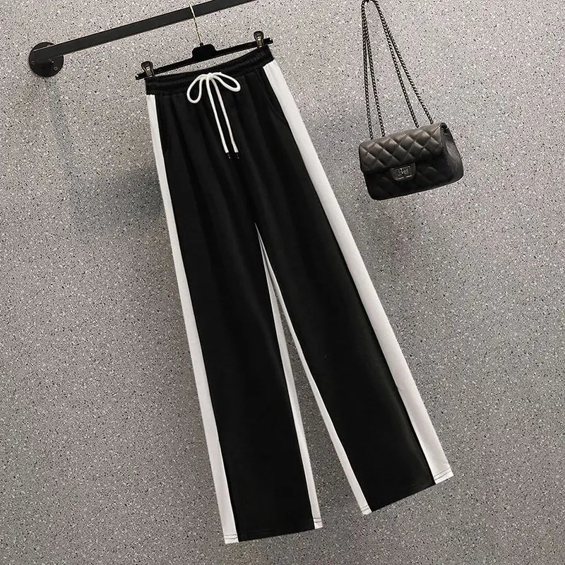 Womens Spring/Summer Korean Edition Weight Loss Polo Necklace Age Reduction Long Sleeve Casual Pants Two Piece Set 241010