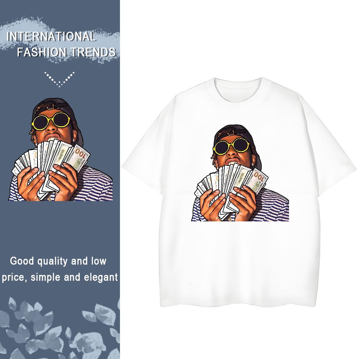 2024 DIY T Shirt For Woman 230g 100% Cotton Crew Neck Breathable Sports Casual exciting Women Tshirts High quality Oversized L-4XL Top Shirts