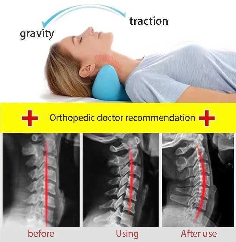 Neck hump posture corrector neck pressure relaxation massage neck corrector back support traction pillow W240819