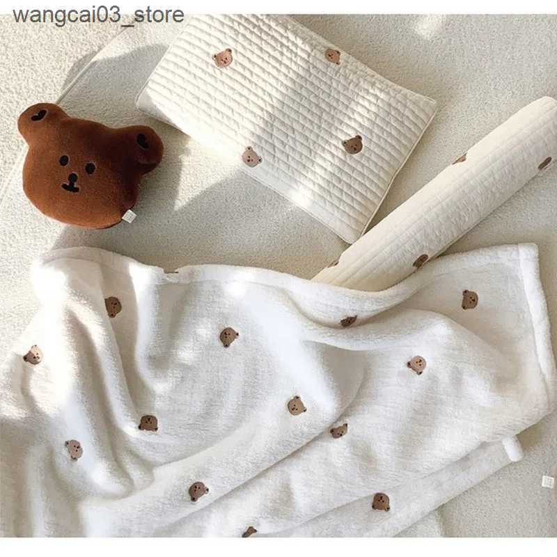 Blankets Swaddling Soft Flannel Baby Blanket for Newborn Stroller Coral Fleece Warm Infant Babies Accessories Swaddle Wrap Blanket Bedding Cover L2409