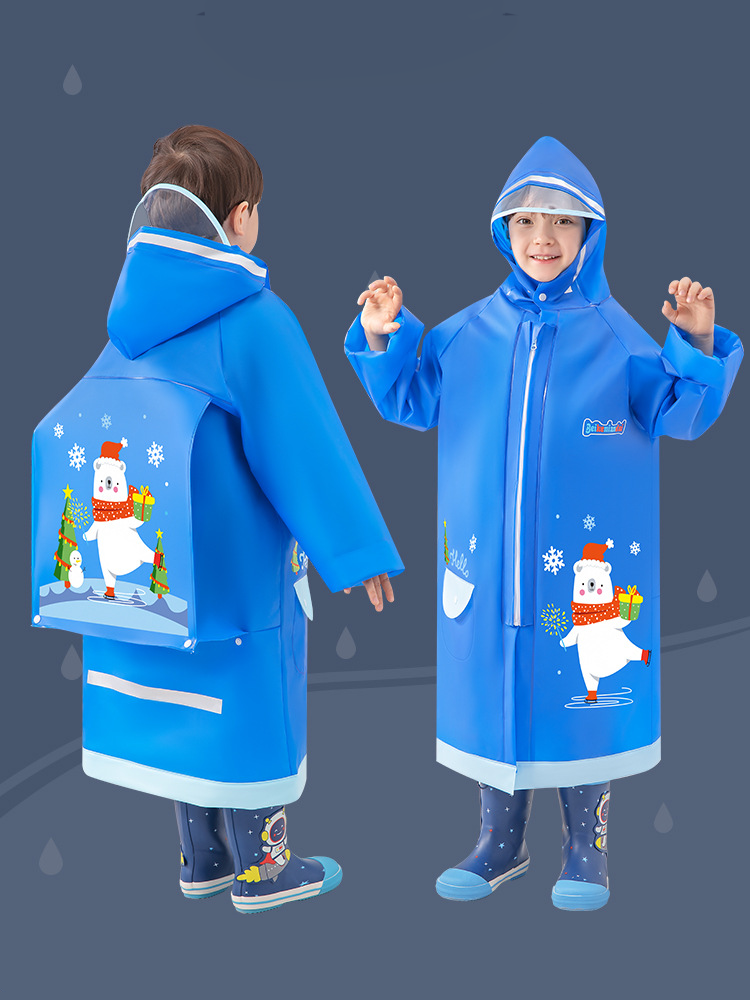 Environmentally friendly material children's raincoat with hat protecting baby's health and growth