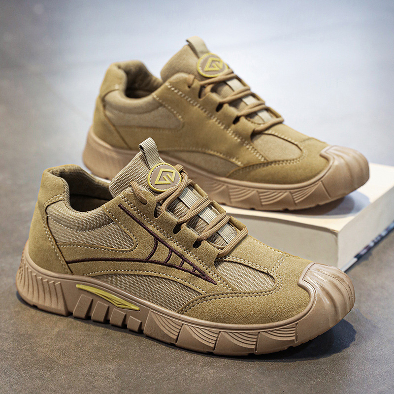 New Wear resistant Labor Protection Men in Spring Autumn, Breathable Lightweight Work, Anti slip and Shock Absorbent, Versatile for Men's Casual 