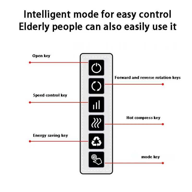 MTZION Massage Pillow Electric Finger Pressing Belt 20 Heating Massage Head 3D Pinching of Lumbar Spine Rolling Back Massage Relaxation W240819