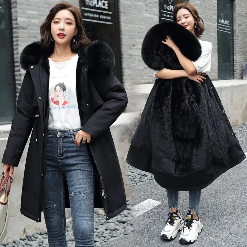 2023 Down Coat Winter Fashion Womens MultiFunctional Zipper Jacket and Stylish Parka for Fur Collar Waisted 241008