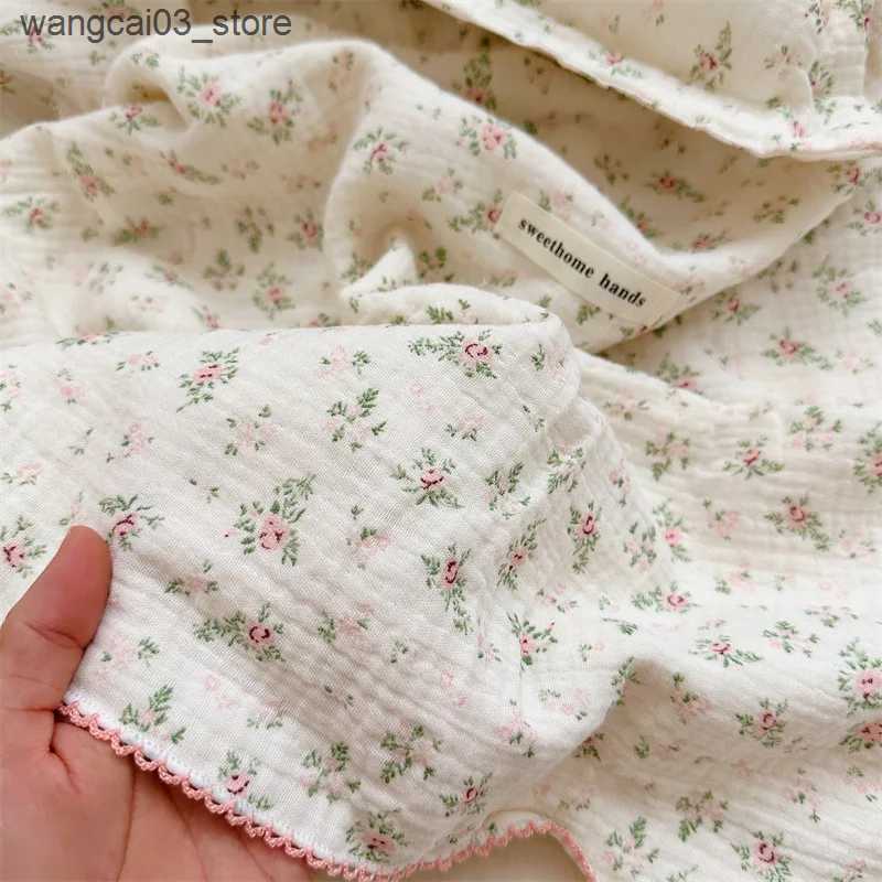 Blankets Swaddling Baby Blanket Newborn Muslin Swaddle Blankets Girls Cotton Soft Baby Receiving Blanket Infant Toddler Sleeping Cover Crib Quilts L24