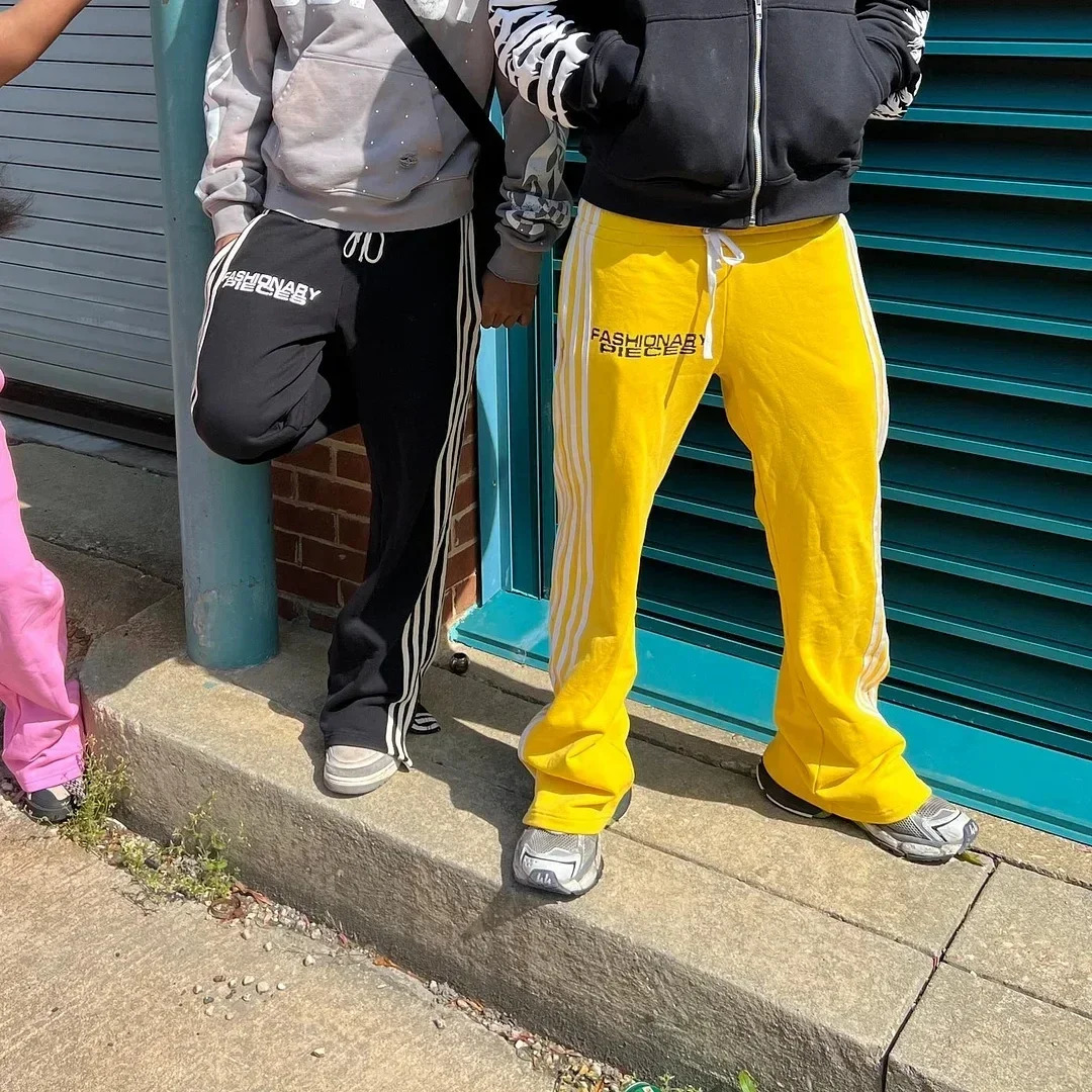 Y2K Straight Harajuku Pocket Pants Mens and Womens Striped Mens Casual Pants Oversized Casual Pants Hip Hop Jogger Low Stand Street Mens 240930