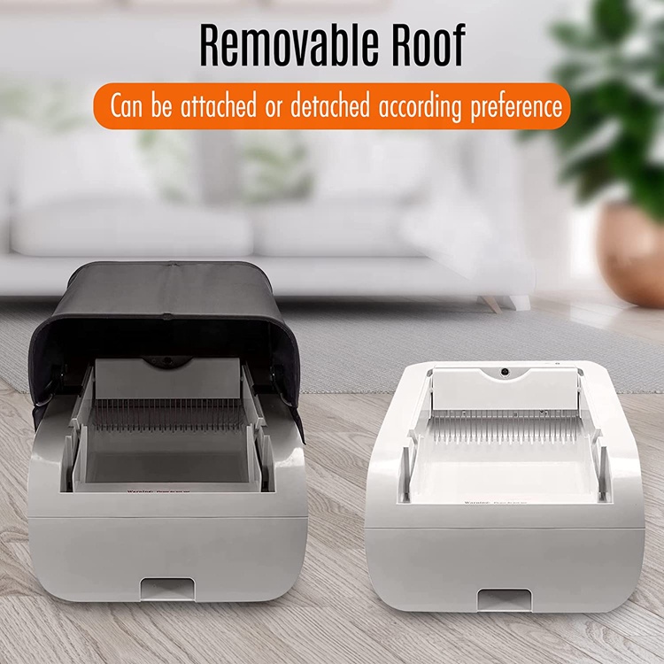 New Fashion Odor Free Grey Self Cleaning Automatic Cat Litter Box for Pet Cat
