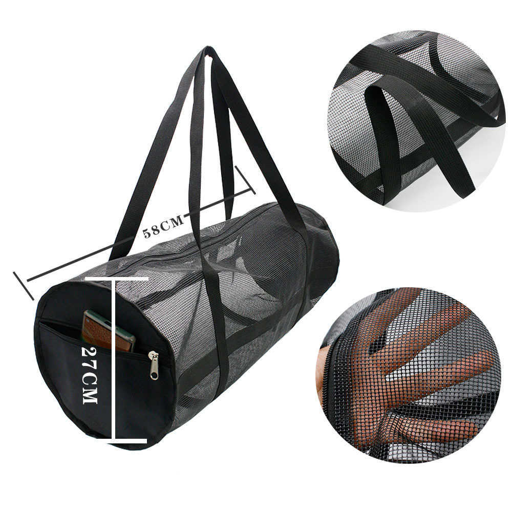 Large capacity basketball and football storage bag, sports yoga and fitness training backpack, PVC sturdy and sturdy 241015