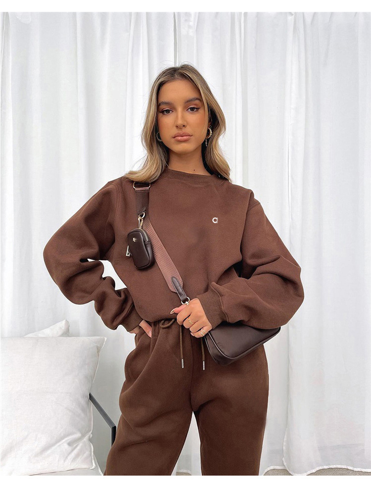 Tracksuits Designer Alosetness Set Loose Long Sleeve Pullover Top Gym Unisex Casual Sports Sweats Tops Quality Women Clothes Yoga Aloalo Sets Women's 711 855