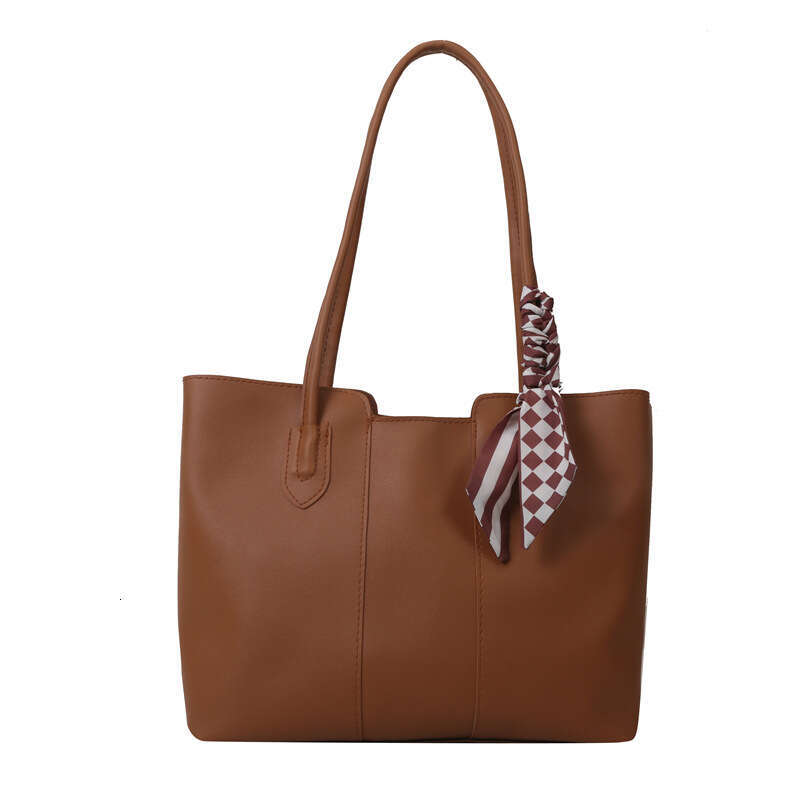 Daily commuting large capacity women's class bag, tote 2024 new simple and fashionable shoulder bag