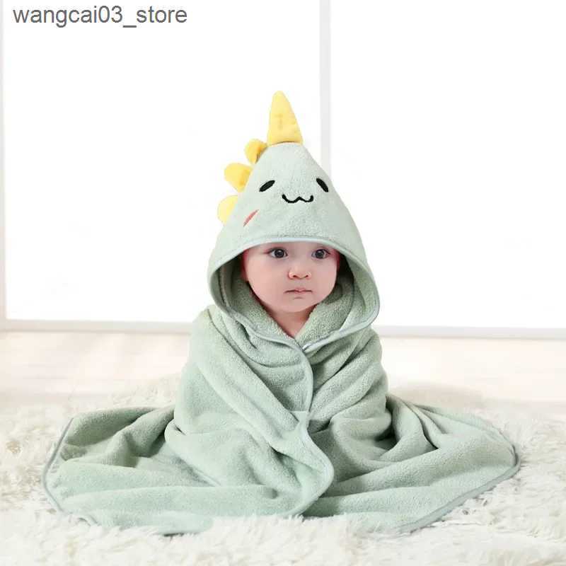 Blankets Swaddling Newborn Baby Bath Towel Cartoon Baby Swaddle Kids Bathrobe Fleece Blanket Warm Sleeping Swaddle Wrap for New Born Boys Girls L24091