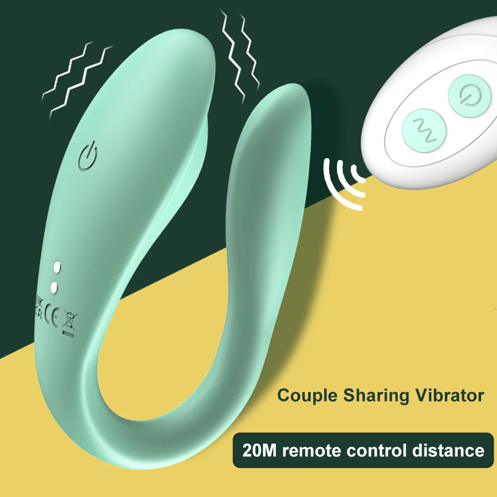 Wireless Remote Control Dildo Vibrator Dual Motor Ushaped Clitoris Stimulator Wearable Sex Toy 241009