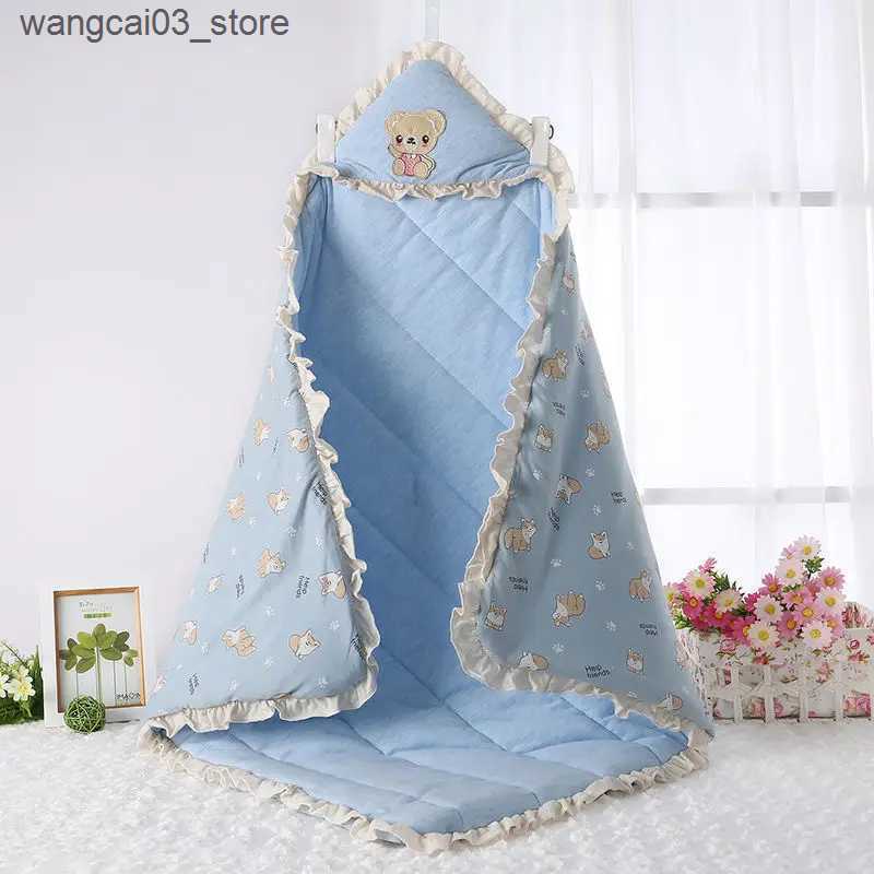Blankets Swaddling Newborn Pure Cotton Blanket Winter Warm Anti-kick Baby Swaddling Blanket Cartoon Wrapping Blankets Baby Cute Bedding Quilt L240910