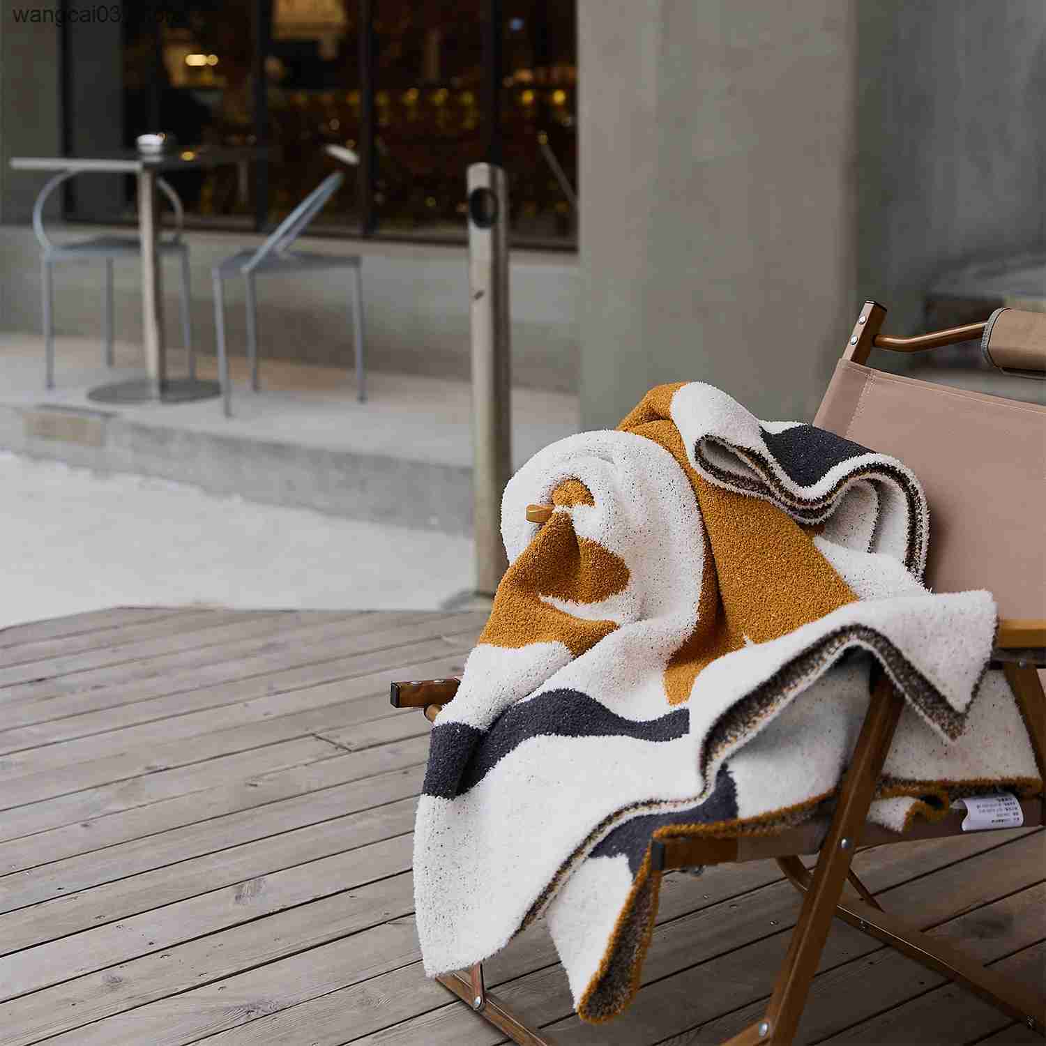 Blankets Swaddling REGINA Soft Microfiber Floral Knitted Blanket Spring Boho Decor Cozy Hairy Downy Bed Throw Blanket Outdoor Travel Car Blanket L2409