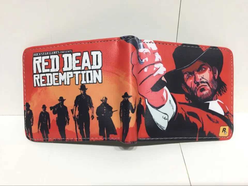 Red Dead Redemption 2 Wallet Men and Students Short Purse With Card Holder Zipper Pocket related games W241012
