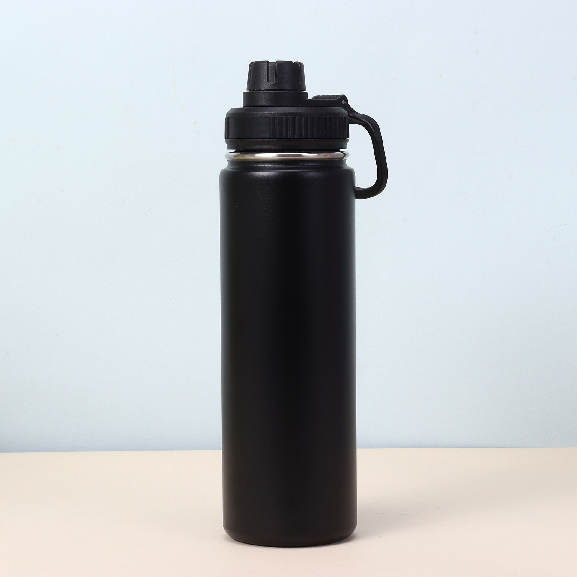 custom logo 24oz straight sports water bottle powder coated colored Stainless Steel vacuum insulated outdoor yoga climbing drinking tumblers portable 
