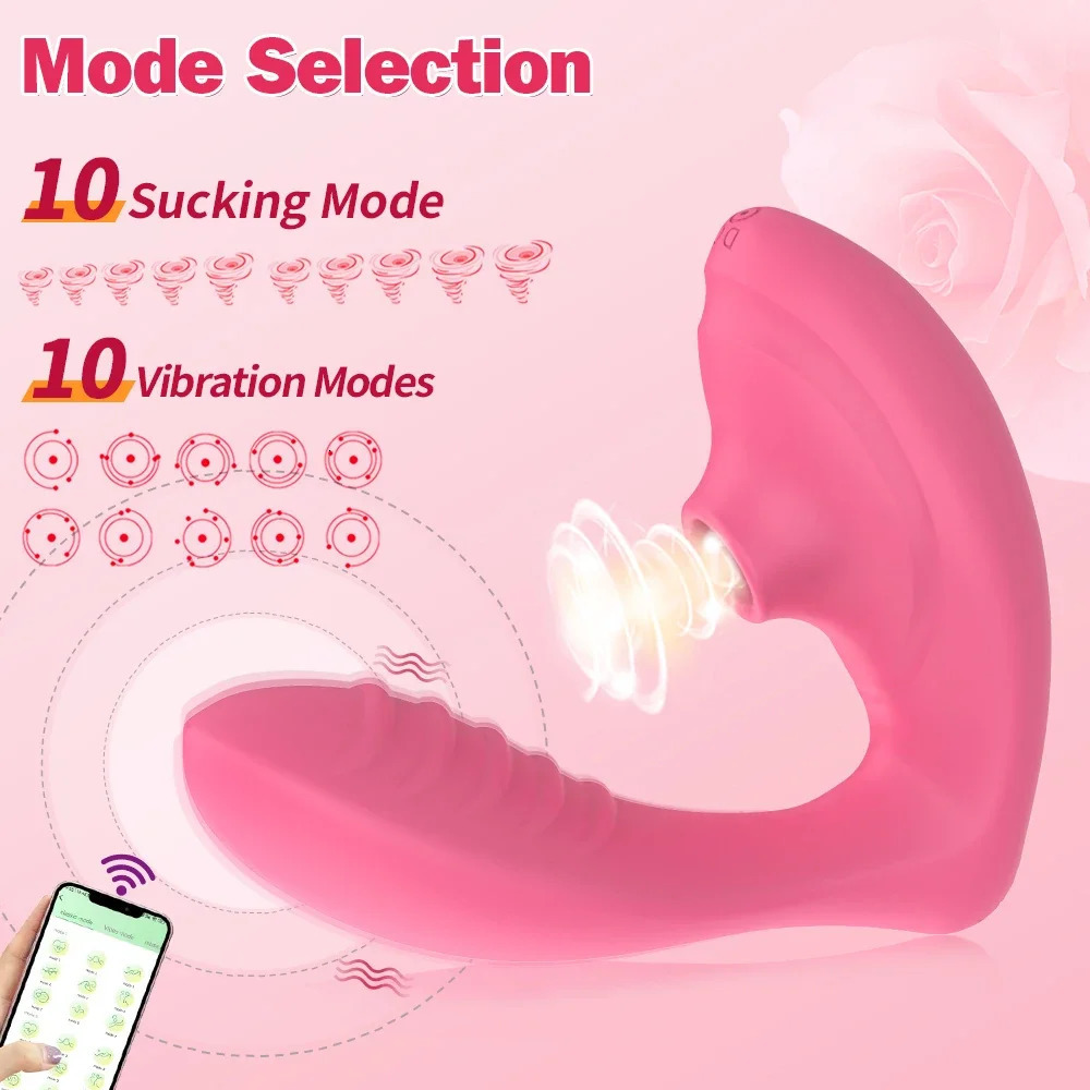 Clitoral Sucking G Spot vibrator 10 speed application wireless control vaginal massager wearing pants fun sex toy 241009
