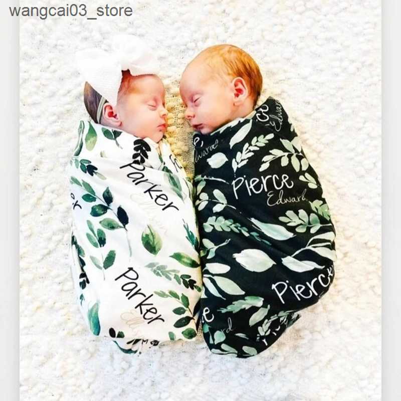 Blankets Swaddling Newborn Swaddle Wrap Headband Hat Set Baby Cotton Receiving Blanket Baby Girls Floral Blanket Hair Band Sleeping Wrap Shower Gif L2
