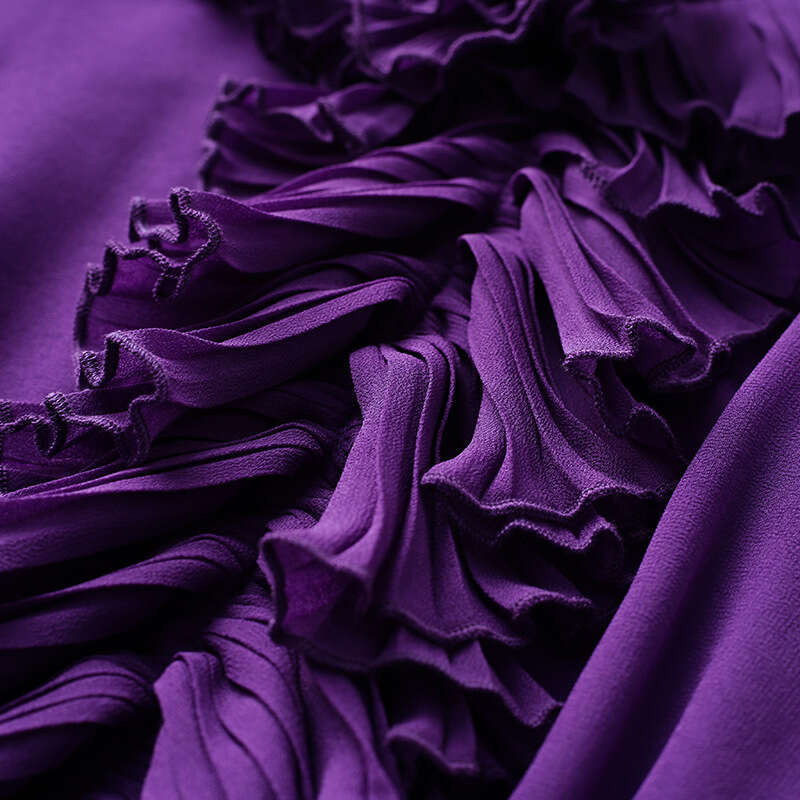 Autumn Dress for Women 2024 New Goddess Style High end Mushroom Edge Long Sleeve Waist cinching Slimming Skirt