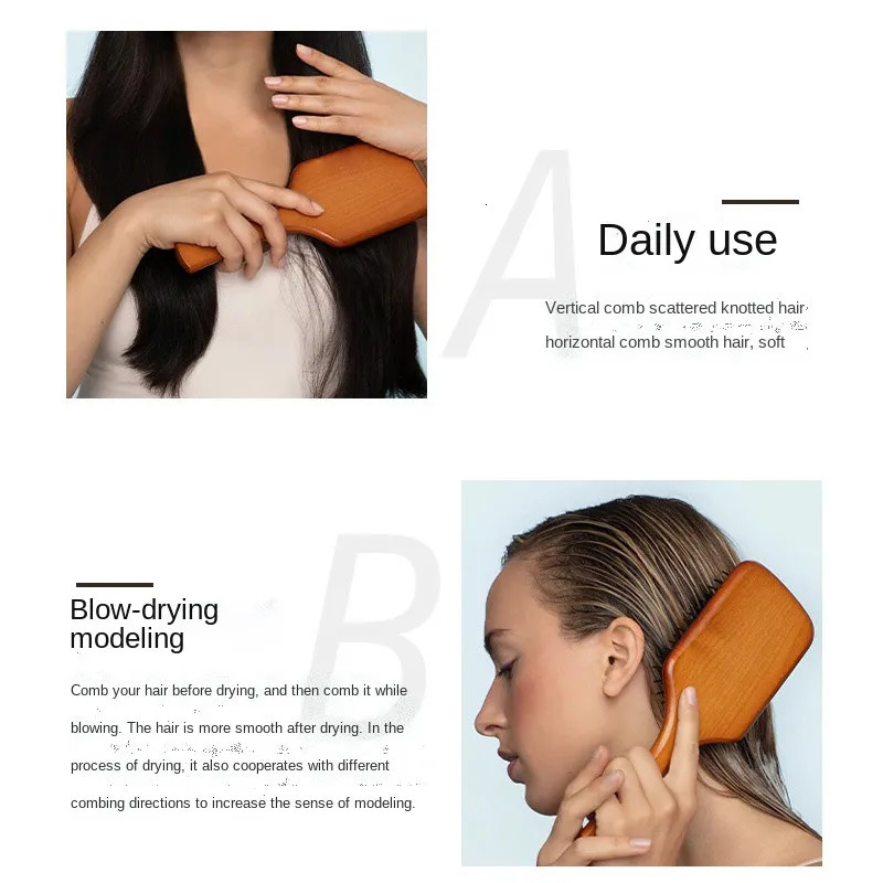 For Aveda Salon-Quality Hair Styling Gift Parts - Portable Air Cushion Massage Comb and Anti-Static Detangling Hairbrush Set 241011