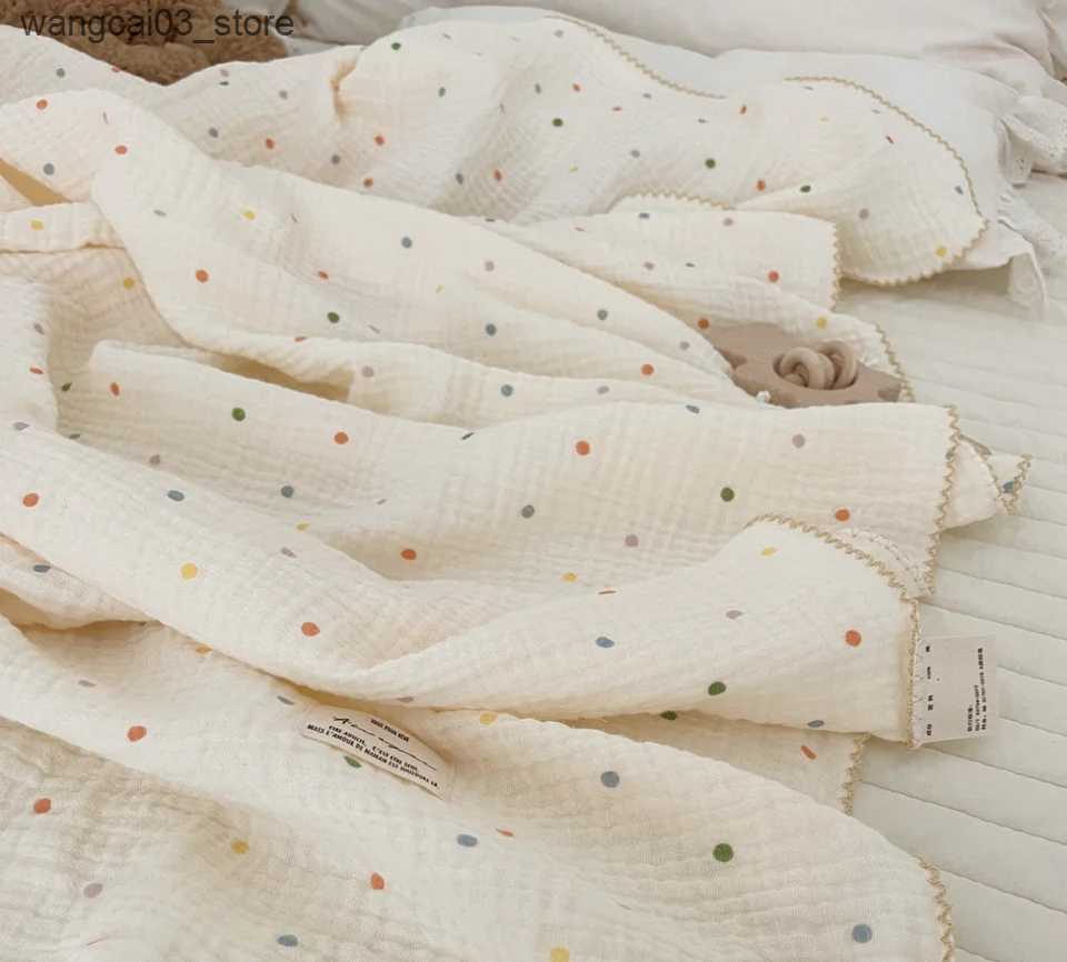 Blankets Swaddling Summer Baby Blanket For Girls Boy Newborn Swaddle Wrap Receiving Blanket Soft Cotton Infant Sleeping Cover Crib Quilt Baby Stuff L2