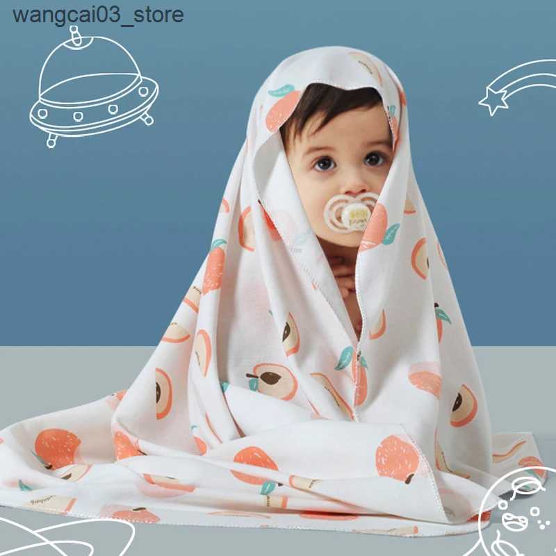 Blankets Swaddling 85x85cm Newborn Baby Swaddle Blanket Boutique Muslin Blankets For Kids Infant Receiving Swaddles Pure Cotton Baby Bath Towel L24091