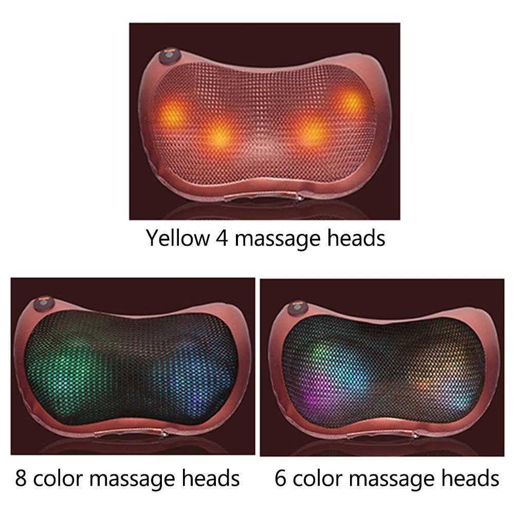 Rotating Finger Pressure Massage Pillow for Back Waist Cervical Pillow for Home Use Electric Finger Pressure Massage Pillow for Cars Back Massage W240
