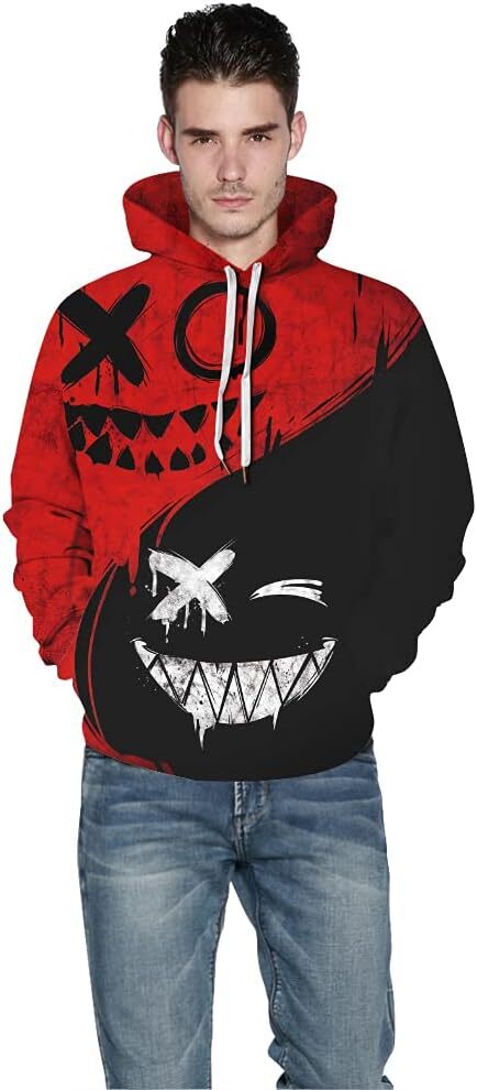 Hoodie for Mens Womens Unisex 3D Novelty Hoodies Graphic PrintPockets Graphic Hoodies sweatshirt Pullover Long Sleeve trend